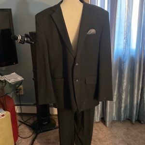 j m haggar classic fit black suit